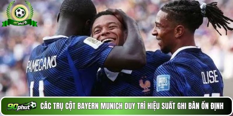 Các trụ cột Bayern Munich duy trì hiệu suất ghi bàn ổn định 