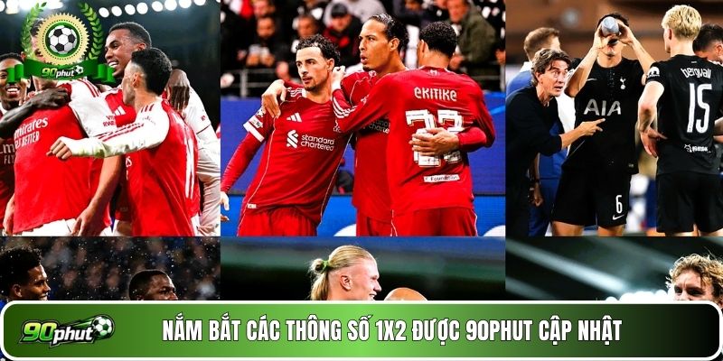 Nắm bắt các thông số 1x2 được 90phut cập nhật